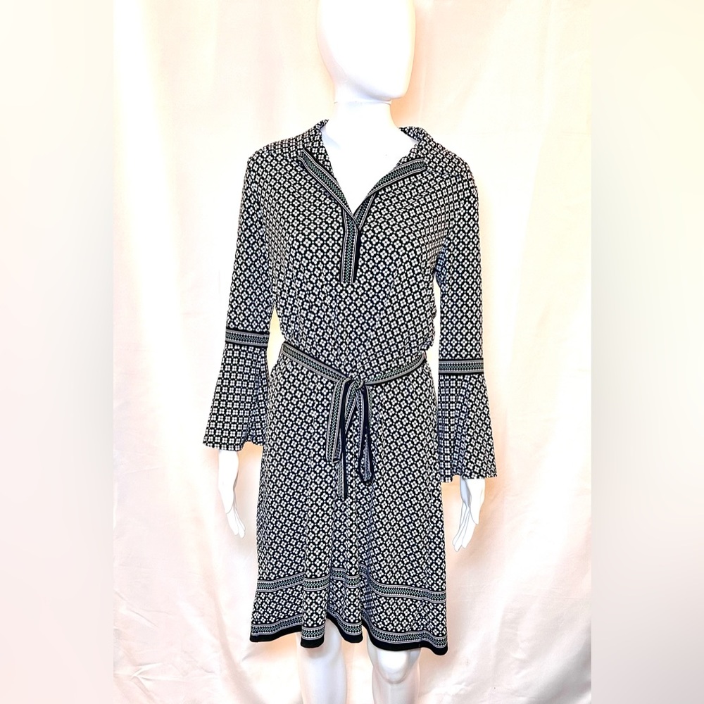 Max Studio Shirt Dress Split Neck Size Small